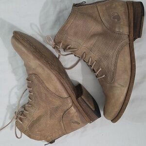 FELMINI, Women's Ankle Boots in Tan Suede